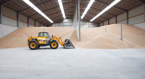 Stockageloodsen voor graan of meststoffen
